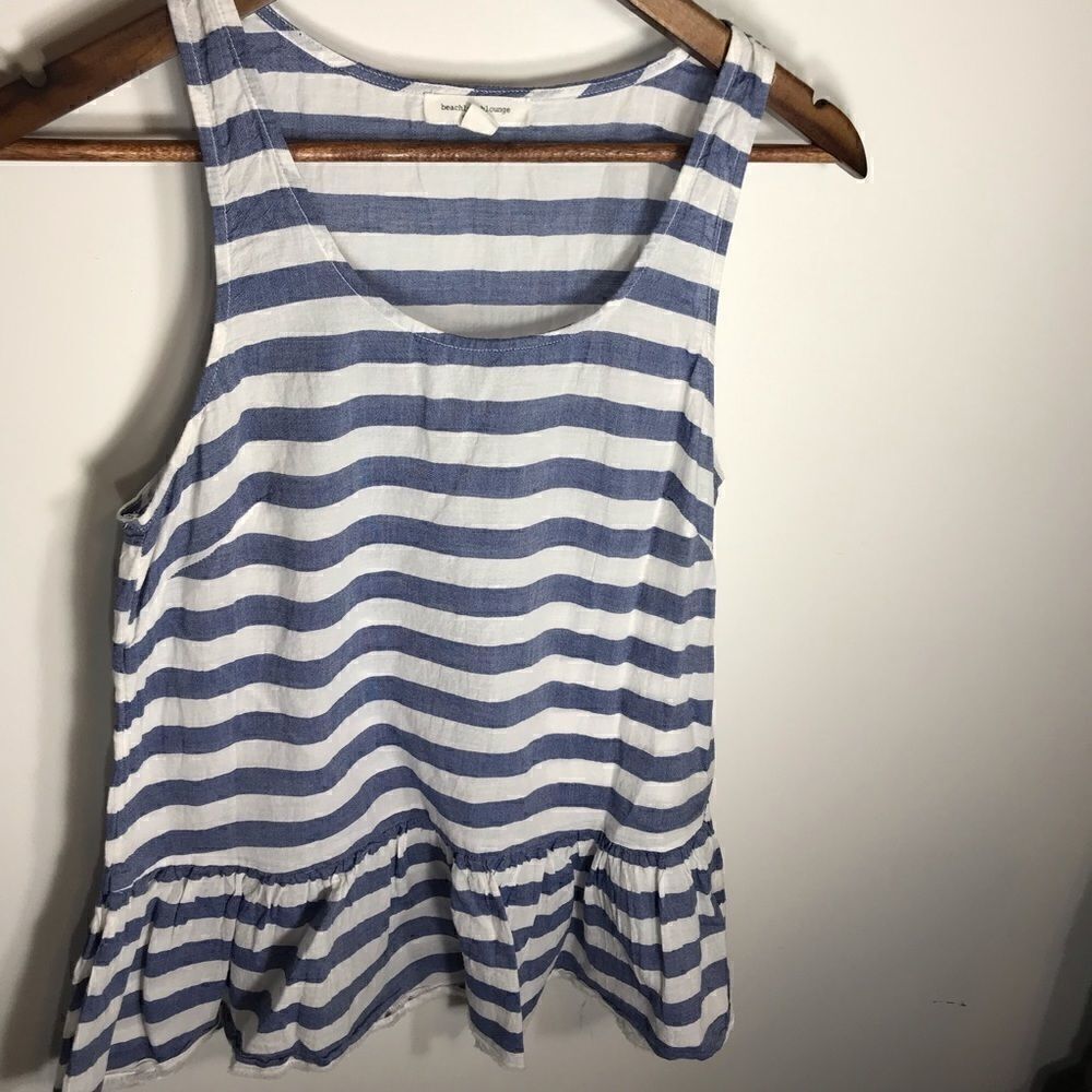 Beach Lunch Lounge Striped✅ Nautical  Shirt